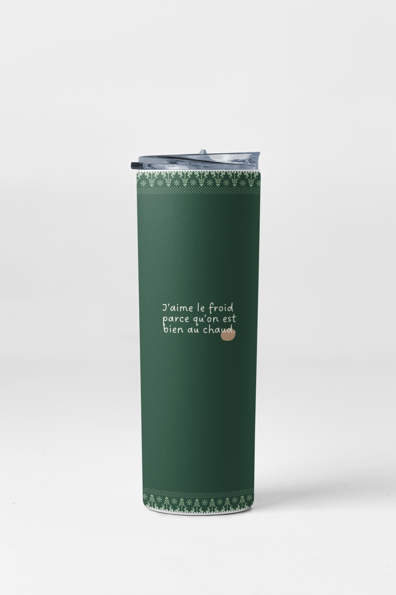 Tasse de voyage - Cerf - Vert - Arrière