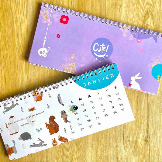 Calendrier de bureau - Cute!