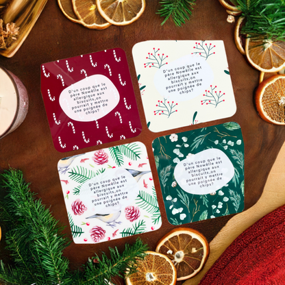 Assortment of coasters - Christmas