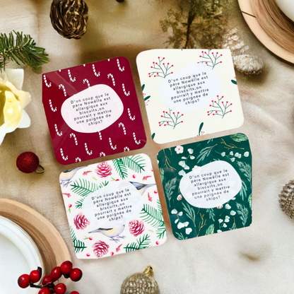 Assortment of coasters - Christmas