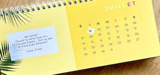 Calendrier de bureau - Juillet - Cute!