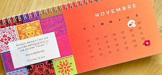 Calendrier de bureau- Novembre - Cute!